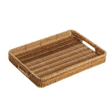 Maxbell Woven Decorative Tray Nordic Imitation Rattan for Camping Kitchen