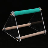 Max Parrot Cage Perch Wooden Platform for Birds with Natural Hardwood Branches S