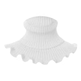 Maxbell Woman Winter Bib Pullover Collar Cover Neck Warmer Scarf Practical Cozy White