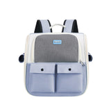 Maxbell Pet Cat Carrier Backpack Portable Ventilation Carrying Bag for Outdoor Blue