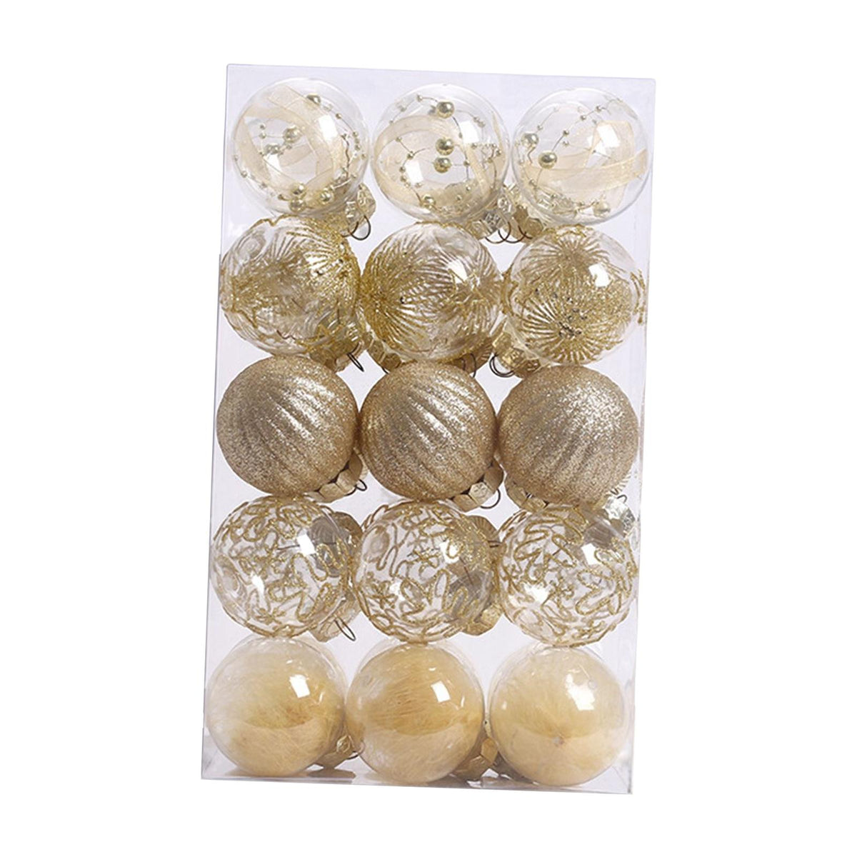Maxbell 30 Large Christmas Ball Ornaments Baubles for New Year Xmas Holiday Aureate