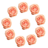 Maxbell 10 Pieces Artificial Rose Flower Head DIY Wedding Decorations orange