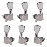 Max Guitar String Locking Tuning Pegs Machine Head Tuner 3L3R Replacement Silver