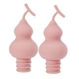 Maxbell 2x Silicone Beer Champagne Cap Cover Reusable Preservation Tools Pink