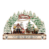 Maxbell Handmade DIY Village Vacation Church Holiday Tabletop Festive Ornaments Style B