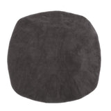 Max Velvet Stretch Chair Seat Cover Protector Office Chair Slipcover Deep Grey