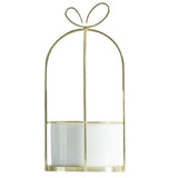 Maxbell Wrought Iron Geometric Hanging Succulent Air Plants Triangle Flower Rack Golden_S