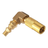 Maxbell 1/4" RV Quick Adapter 90 Degree Fitting with Elbow for Grill