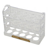 Maxbell 3 Tier Egg Holder with Handle Eggs Tray Bins for Cabinet Countertop Clear