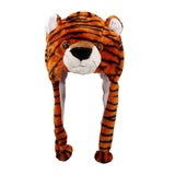 Maxbell Cute Plush Animal Hat Headgear Winter Warm Halloween Stuffed Toy Beanie Tiger