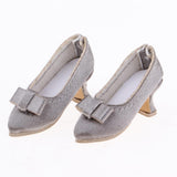 Max High Heels Pointed Shoes for 1/6 Blythe Azone OB24 Soldier Dolls Gray