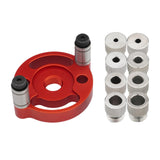 Maxbell Self Centering Doweling Tool Sleeve Tool Durable for Woodworking Joinery Drill sleeve red