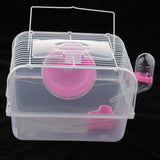Max Portable Pet Hamster Cage Guinea Pig Gerbils Mice House with Heel Red