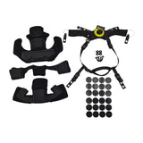 Maxbell Hanging Helmet Lining Set Breathable Suspension System Sport Camping Hiking Black