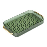 Maxbell Drainage Drain Tray with Handles Non Slip for Party Table Living Room Green