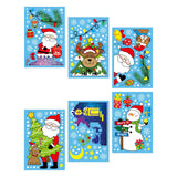 Maxbell 6x Christmas Window Clings Adorable Decals Decoration for Shop Fridge Door