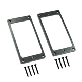 Max Maxb 2pcs Metal Humbucker Pickup Frame Mounting Ring for LP Electric Guitar Black