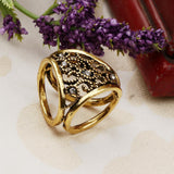 Maxbell Antique Scarf Ring Buckle Crystal Scarf Ring Clip for Women Antique Brass