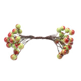 Max 200 Pieces Artificial Foam Holly Berry Flower Pearl Double Head Decor Green
