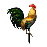 Maxbell Rooster Garden Decor Simulation Rooster Acrylic for Farmhouse Landscape Lawn