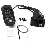 Maxbell 4 Band A-4T EQ Folk Guitar Preamp Equalizer Piezo Pickup with LCD Tuner 10cm