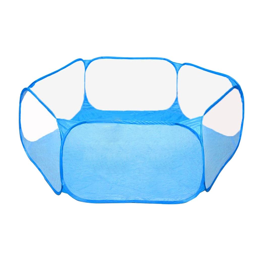 Maxbell Foldable Play Pen Cage Hamster Rabbit Guinea Pig Gerbil Indoor/Outdoor Blue