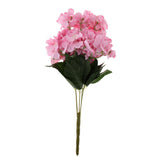 Maxbell Artificial Silk Hydrangea Flower Bouquet Home Garden Table Decor Pink