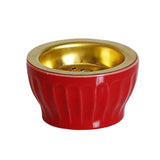 Maxbell Ceramic Burner Cone Holder Fragrance for Home SPA Decor Red