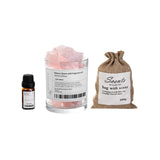 Maxbell Essential Oil Diffuser Set Centerpiece Diffuser Stone for Bedroom Dorm Party White Peach