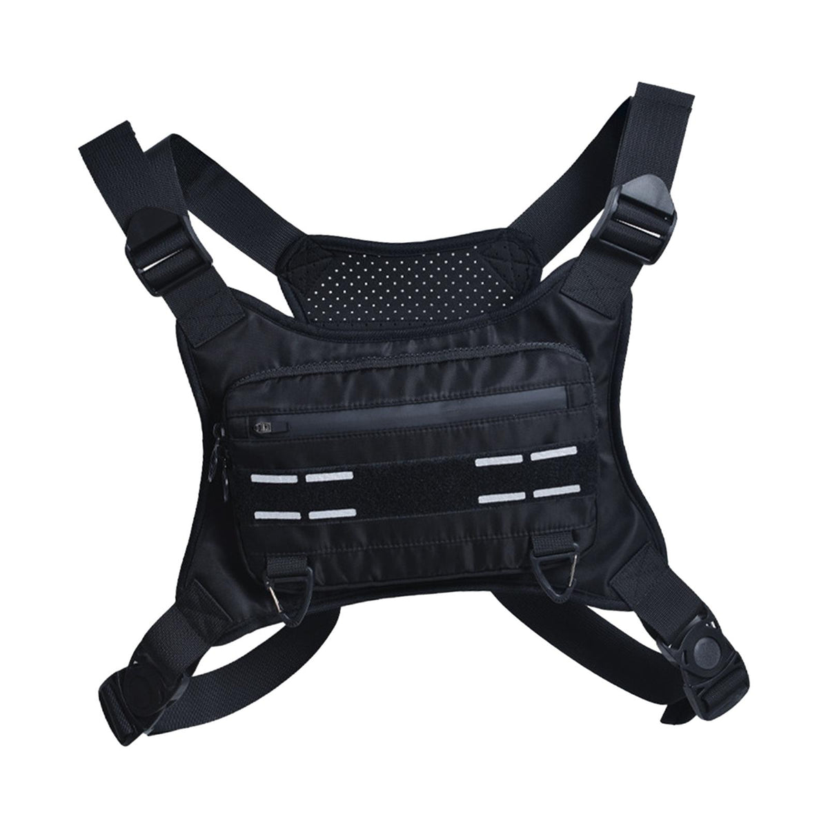 Maxbell Chest Rig Bag Multifunction Men Women Chest Pack for Travel Climbing Cycling Black
