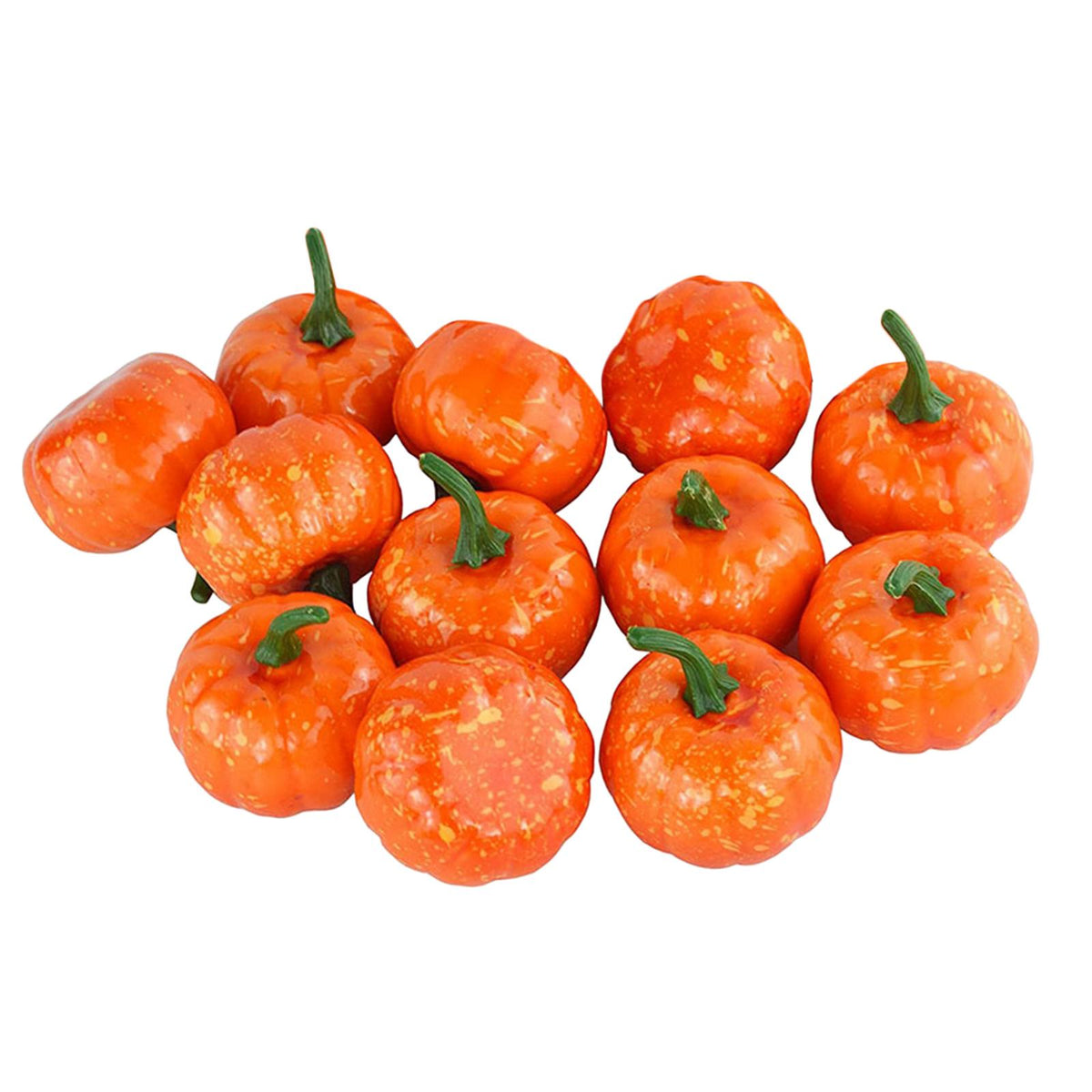 Maxbell Artificial Pumpkin Fall Foam Crafts Halloween Christmas Autumn Holiday Decor 12Pcs 5.5cm