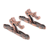 Max Maxb 1Pair Curtain Holdbacks Metal Drapery Tieback Wall Hook  Red Copper_B
