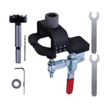 Maxbell 35mm Woodworking Hole Opener Hinge Jig Kit for Door Cabinet Hole Punching