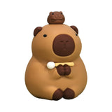 Maxbell Capybara Statue Collectible Crafts Animal Figure for Festival Auto Bookshelf Style A