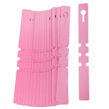 Maxbell 100pcs PVC Greenhouse Gardening Plant Stake Hanging Collar Tag Label Pink