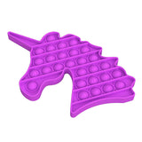 Maxbell Push Bubble Sensory Fidget Toy Stress Reliever for Adults Unicorn-Purple