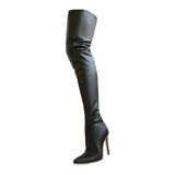 Maxbell Casual Thigh High Boots Warmer Accessories Womens for Party Home Wedding 38 black