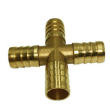 Max Brass Metal Pipe Coupler Adapter Male Thread Cross Connector 14mm
