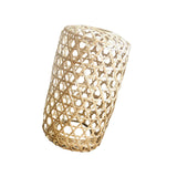 Maxbell Hand Weaving Bamboo Lamp Shade Home Decor Retro for table Lamp Bedroom