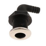 Maxbell Thru Hull Fitting Marine Boat Hose With Stainless Rim for Marine 10mm - Aladdin Shoppers