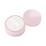 Maxbell Empty Loose powder containers with Puff Delicate Workmanship Useful Tool Pink