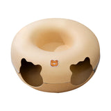 Maxbell Felt Cat Tunnel Cave Bed Detachable Cat Training Toy for Indoor Kittens M