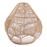 Maxbell Handwoven Lamp Shade Hanging Light Fixture Cover for Hotel Cafe Decoration