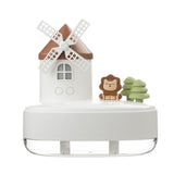 Maxbell Maxbell Portable Air Humidifier 650ml Silent Windmill Castle USB for Office Bedroom White
