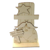 Max Wooden God Bless America Sign Plaque Independence Day Home Decoration