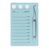 Maxbell Eyelash Palette 7-15mm Professional Eyelash Extension Tray Holder for School Green
