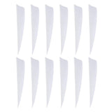 Maxbell 12Pcs 3 inch Feather Arrow Vane Fletchings for DIY Arrow Archery Bow White