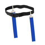 Maxbell Football Waist Belt Ribbon Adjustable for Outdoor Accessories Equipment blue