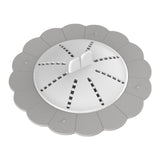 Maxbell Shower Drain Covers with Handle Prevent Odor for Kitchen Bathtub Shower Room Gray White