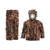 Maxbell Camouflage Suit Ghillie Suit Turkey Hunting Adult Camo Suit for Photography A